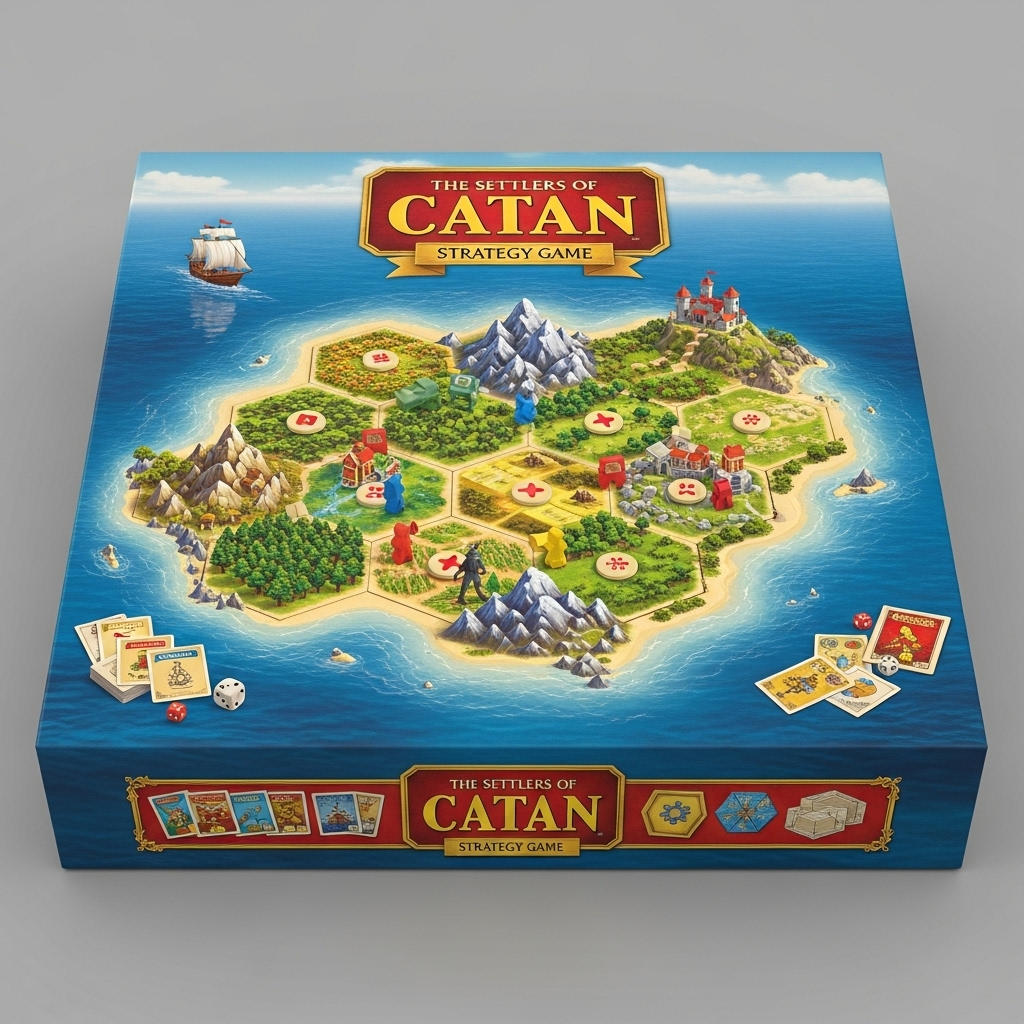 Caja del juego de mesa Catan